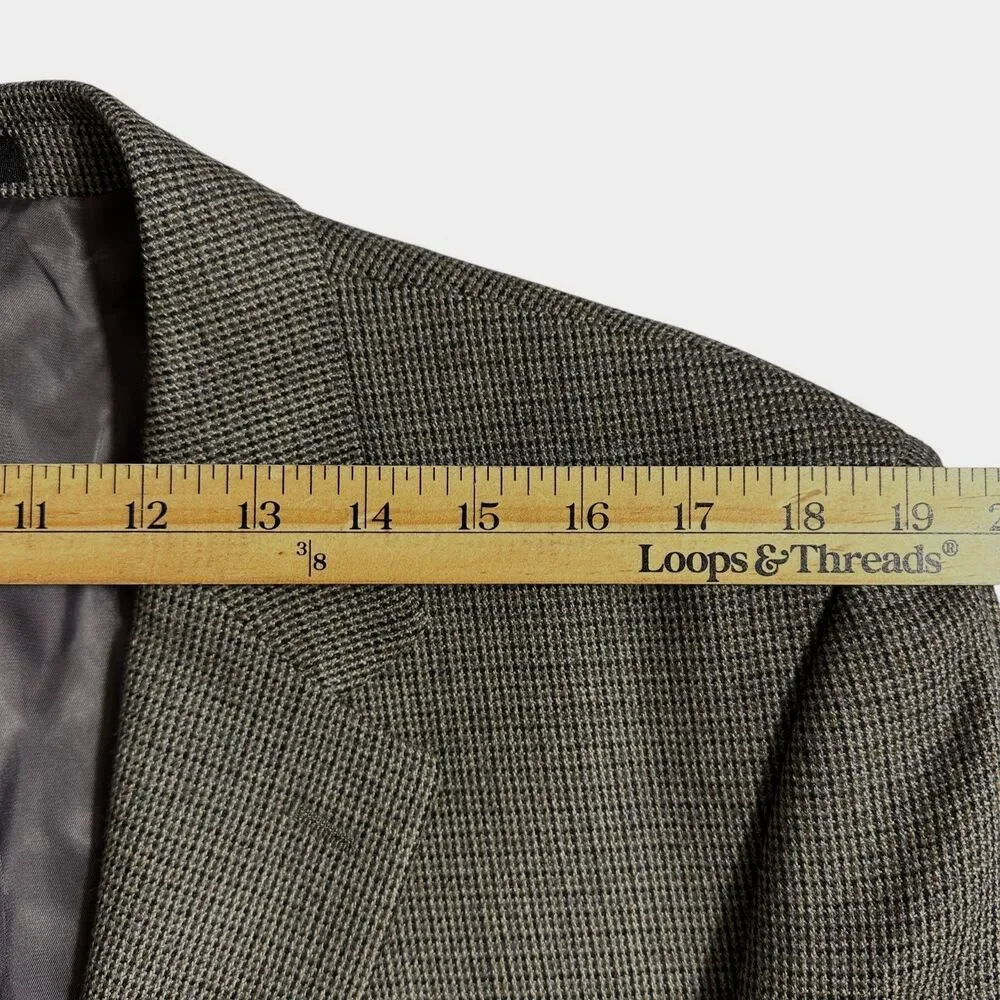 RALPH LAUREN Mens Blazer Sport Coat Two Button Suit Jacket 44L Brown Wool 1-Vent